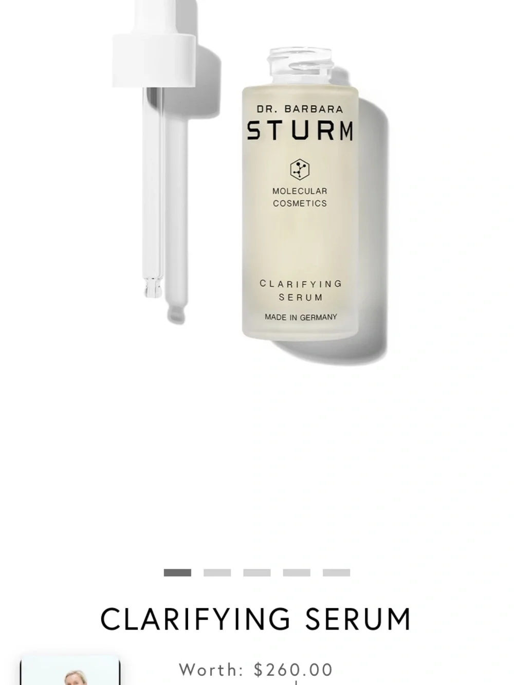 Dr. Barbara Sturm Clarifying Serum — New sealed 30Ml Bottle